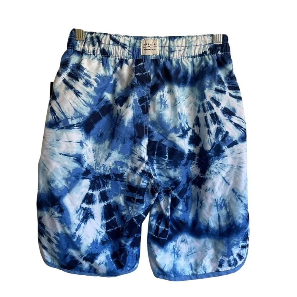 GAP Ocean Blue Tie-Dye Board‎ Shorts SPF 50+ NWT